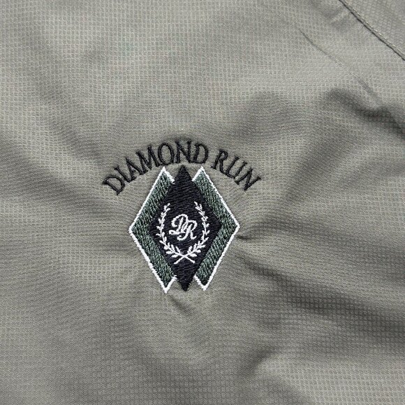 FootJoy DryJoys 1/2 Zip Pullover Windbreaker Jacket Men L Green Diamond Run - Picture 4 of 15